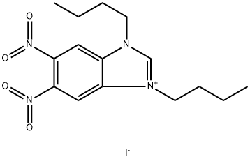 1H-Benzimidazolium, 1,3-dibutyl-5,6-dinitro-, iodide (1:1) Structure