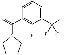 (2-fluoro-3-(trifluoromethyl)phenyl)(pyrrolidin-1-yl)methanone Structure