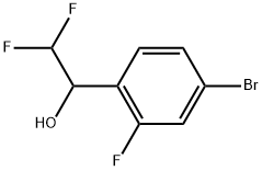 4-Bromo-α-(difluoromethyl)-2-fluorobenzenemethanol Structure