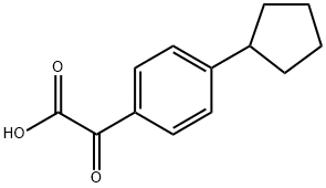 2-(4-cyclopentylphenyl)-2-oxoacetic acid Structure