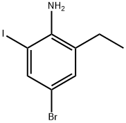 4-bromo-2-ethyl-6-iodoaniline Structure