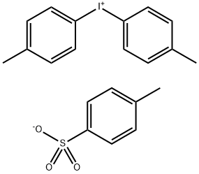 Iodonium, bis(4-methylphenyl)-, 4-methylbenzenesulfonate (1:1) 구조식 이미지