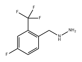 {[4-fluoro-2-(trifluoromethyl)phenyl]methyl}hydrazine Structure