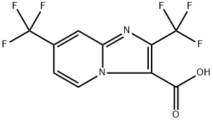 2,7-bis(trifluoromethyl)imidazo[1,2-a]pyridine-3-carboxylic acid Structure