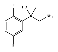 Benzenemethanol, α-(aminomethyl)-5-bromo-2-fluoro-α-methyl- Structure