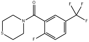 (2-Fluoro-5-(trifluoromethyl)phenyl)(thiomorpholino)methanone Structure