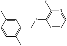 3-[(2,5-Dimethylphenyl)methoxy]-2-fluoropyridine Structure