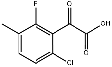 2-(6-chloro-2-fluoro-3-methylphenyl)-2-oxoacetic acid Structure