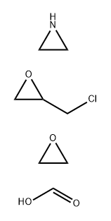 (클로로메틸) 옥시레인 및 옥시레인, 포르메이트와 결합한  아지리딘, 중합체 구조식 이미지