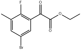 ethyl 2-(5-bromo-2-fluoro-3-methylphenyl)-2-oxoacetate Structure