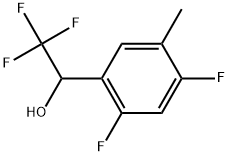 2,4-Difluoro-5-methyl-α-(trifluoromethyl)benzenemethanol Structure