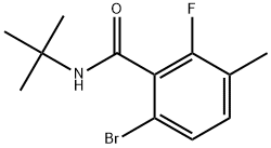 6-Bromo-N-(1,1-dimethylethyl)-2-fluoro-3-methylbenzamide Structure