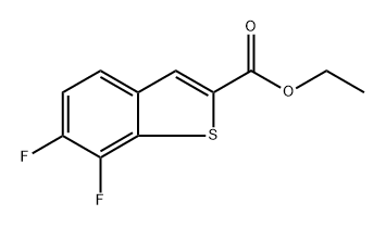 ethyl 6,7-difluorobenzo[b]thiophene-2-carboxylate Structure