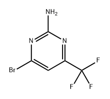 4-Bromo-6-(trifluoromethyl)pyrimidin-2-amine Structure