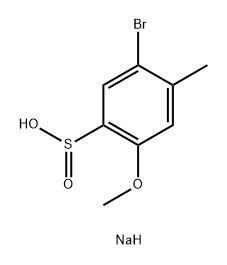 5-bromo-2-methoxy-4-methylbenzenesulfinate 구조식 이미지