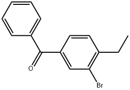 Methanone, (3-bromo-4-ethylphenyl)phenyl- Structure