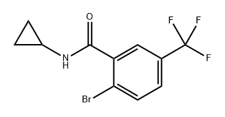 2-Bromo-N-cyclopropyl-5-(trifluoromethyl)benzamide Structure