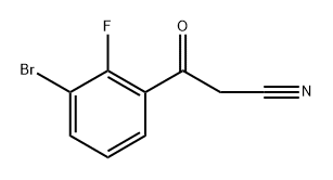 Benzenepropanenitrile, 3-bromo-2-fluoro-β-oxo- Structure