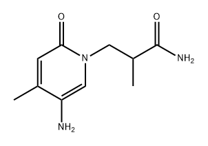 1(2H)-Pyridinepropanamide, 5-amino-α,4-dimethyl-2-oxo- Structure