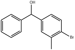 (4-bromo-3-methylphenyl)(phenyl)methanol Structure