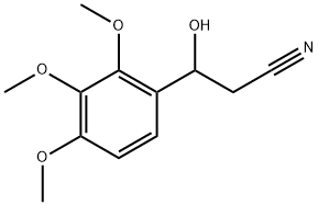 Benzenepropanenitrile, β-hydroxy-2,3,4-trimethoxy- Structure