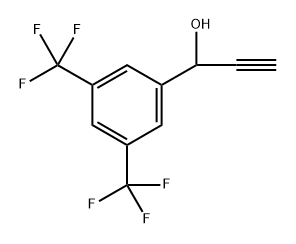 1-(3,5-Bis(trifluoromethyl)phenyl)prop-2-yn-1-ol Structure