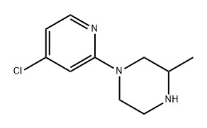 1-(4-chloropyridin-2-yl)-3-methylpiperazine 구조식 이미지