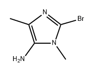 2-bromo-1,4-dimethyl-1H-imidazole-5-amine 구조식 이미지