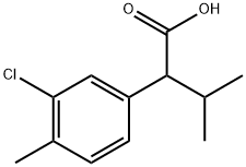 Benzeneacetic acid, 3-chloro-4-methyl-α-(1-methylethyl)- 구조식 이미지