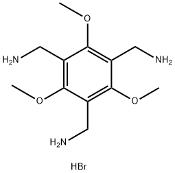 1,3,5-Benzenetrimethanamine, 2,4,6-trimethoxy-, hydrobromide (1:3) Structure