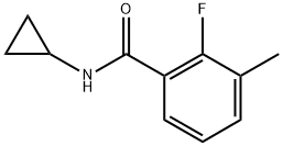 N-cyclopropyl-2-fluoro-3-methylbenzamide Structure