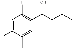 2,4-Difluoro-5-methyl-α-propylbenzenemethanol Structure