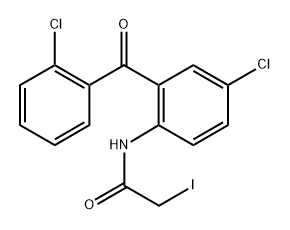 N-(4-Chloro-2-(2-chlorobenzoyl)phenyl)-2-iodoacetamide Structure