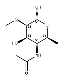 4-acetamido-4,6-dideoxy-2-O-methylgalactose Structure