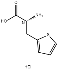 (R)-2-amino-3-(thiophen-2-yl)propanoicacid hydrochloride Structure