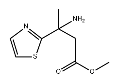 2-Thiazolepropanoic acid, β-amino-β-methyl-, methyl ester Structure