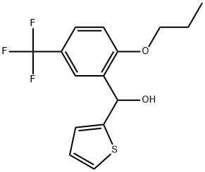 (2-propoxy-5-(trifluoromethyl)phenyl)(thiophen-2-yl)methanol Structure