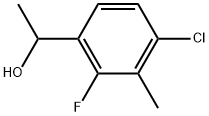 4-Chloro-2-fluoro-α,3-dimethylbenzenemethanol 구조식 이미지