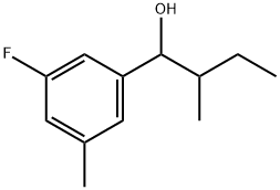 3-Fluoro-5-methyl-α-(1-methylpropyl)benzenemethanol Structure