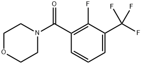 (2-fluoro-3-(trifluoromethyl)phenyl)(morpholino)methanone Structure