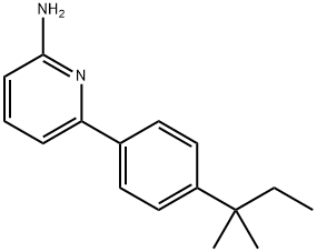 6-[4-(1,1-Dimethylpropyl)phenyl]-2-pyridinamine Structure