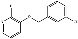 3-[(3-Chlorophenyl)methoxy]-2-fluoropyridine Structure