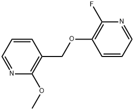 2-Fluoro-3-[(2-methoxy-3-pyridinyl)methoxy]pyridine Structure