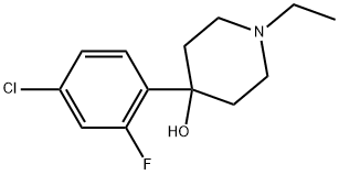 4-(4-Chloro-2-fluorophenyl)-1-ethyl-4-piperidinol Structure