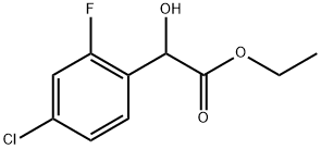 Ethyl 4-chloro-2-fluoro-α-hydroxybenzeneacetate Structure