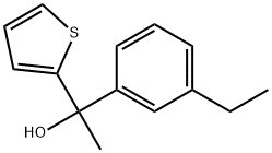 1-(3-ethylphenyl)-1-(thiophen-2-yl)ethanol Structure