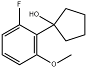 1-(2-fluoro-6-methoxyphenyl)cyclopentanol Structure