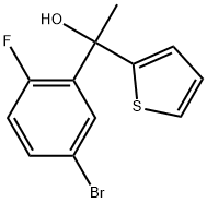 1-(5-bromo-2-fluorophenyl)-1-(thiophen-2-yl)ethanol Structure