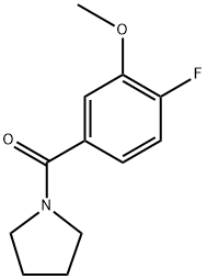 (4-fluoro-3-methoxyphenyl)(pyrrolidin-1-yl)methanone Structure
