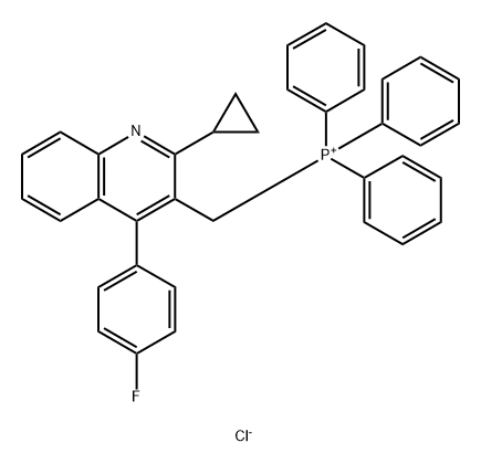 Phosphonium, [[2-cyclopropyl-4-(4-fluorophenyl)-3-quinolinyl]methyl]triphenyl-, chloride (1:1) Structure